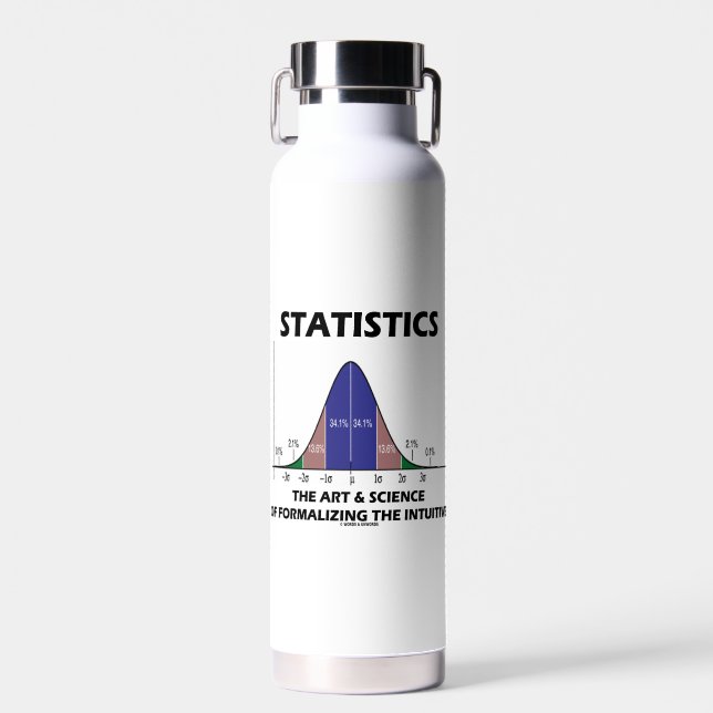Statistics Art Science Of Formalizing Intuitive Water Bottle (Front)