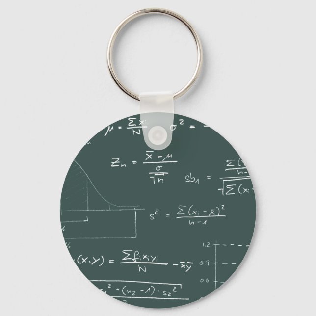 Statistics blackboard keychain (Front)