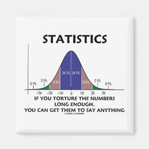 Statistics If You Torture The Numbers Long Enough Magnet