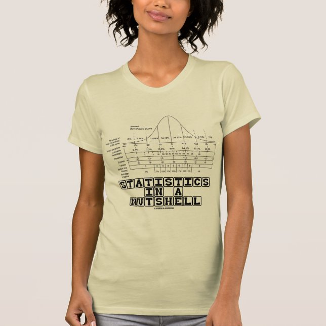 Statistics In A Nutshell (Stats Cheat Sheet) T-Shirt (Front)