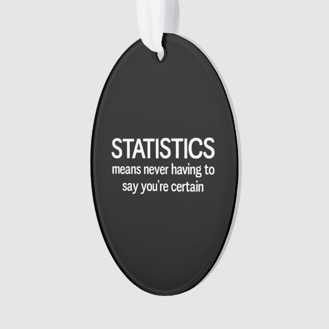 Statistics Ornament (Front)