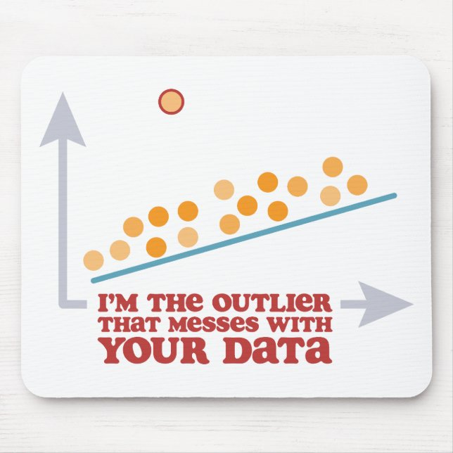 Statistics Outlier Mouse Pad (Front)
