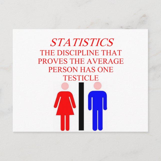 STATISTICS POSTCARD (Front)