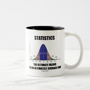 Statistics Ultimate Means Ultimately Average End Two-Tone Coffee Mug