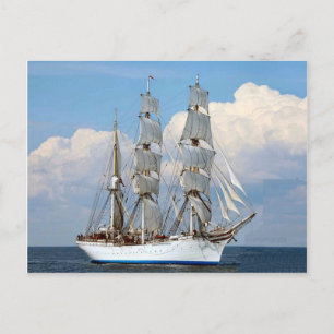 Statsraad Lemkuhl, Norwegian tall ship Postcard