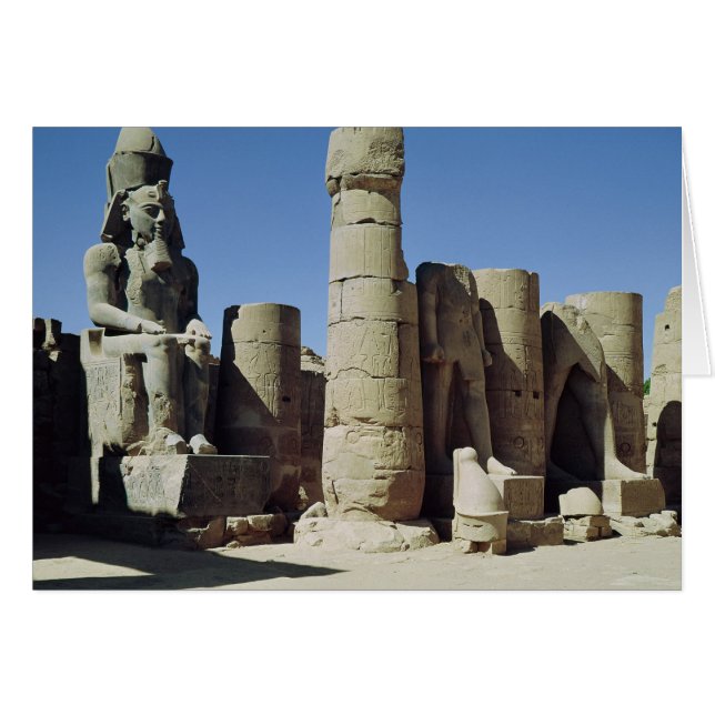 Statue assise de Ramesses II (Devant horizontal)
