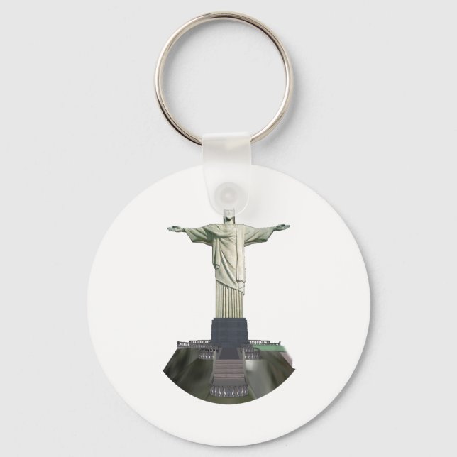 Statue: Christ the Redeemer: 3D Model: Keychain (Front)