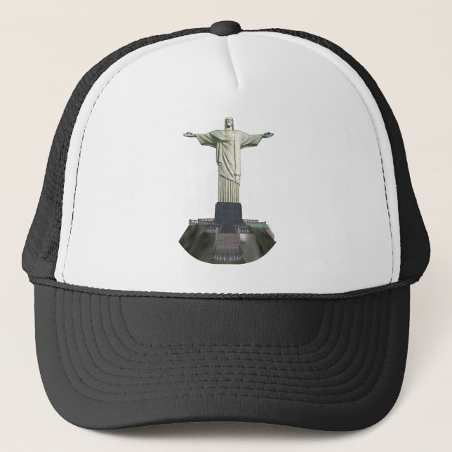 Statue: Christ the Redeemer: 3D Model: Trucker Hat (Front)