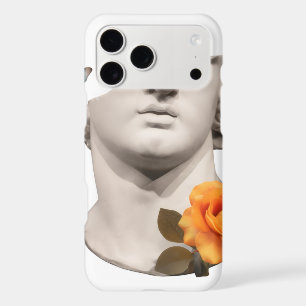 Statue Classique & Étui de Téléphone Rose Orange –