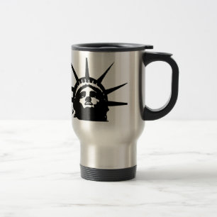 Statue d'Art Pop Noir & Blanc de Mugs Liberty