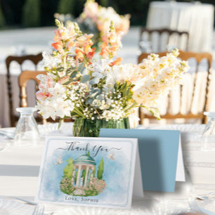 Statue de Gazebo tourbillons Carte de remerciement