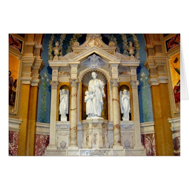 Statue de Jésus de St Joseph et d'enfant (Devant horizontal)