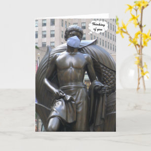 Statue de la jeunesse, Pensez à vous - carte photo