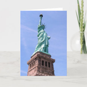 Statue de la Liberté - Carte de voeux vue latérale
