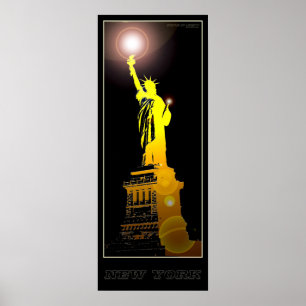 Statue de la Liberté de New York - 04 - Affiche de