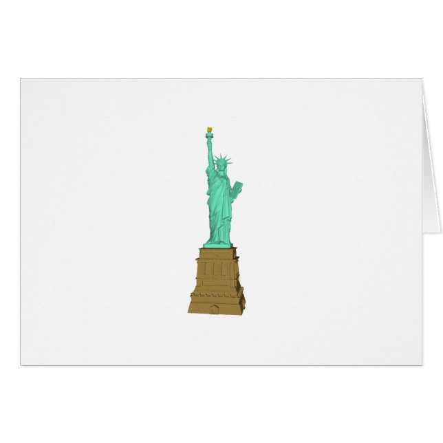 Statue de la liberté : modèle 3D : (Devant horizontal)