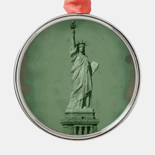 Statue de la Liberté Ornement de Noël (Devant)