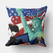 Statue de l'Indépendance de la Liberté Coussin du 