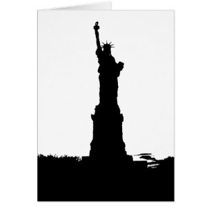 Statue de silhouette de liberté