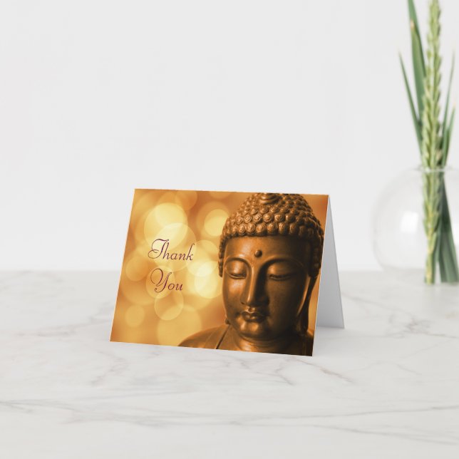 Statue en bronze de Bouddha avec le Merci d'or de (Devant)
