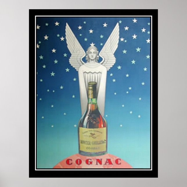 Statue et Poster vintage Art déco (Devant)