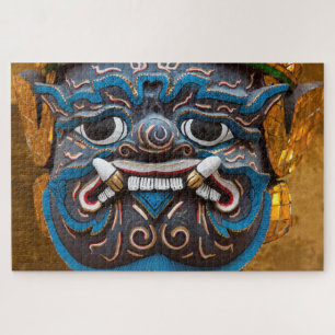 Statue Face at the Grand Palace Jigsaw Puzzle