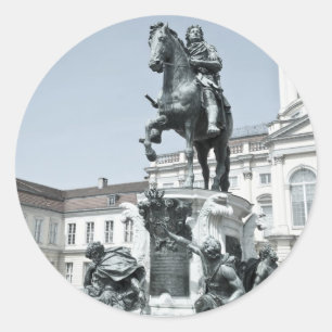 Statue Friedrich Wilhelm I in Berlin Classic Round Sticker