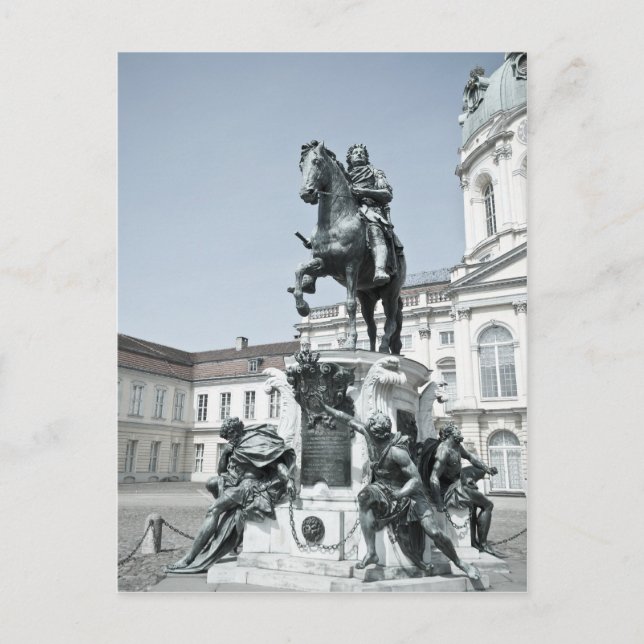 Statue Friedrich Wilhelm I in Berlin Postcard (Front)