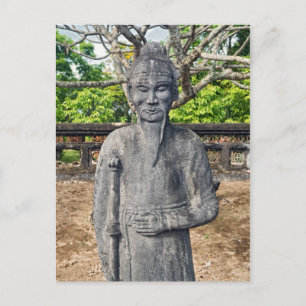 Statue, Imperial Tomb of Emperor Thieu Tri, Hue Postcard