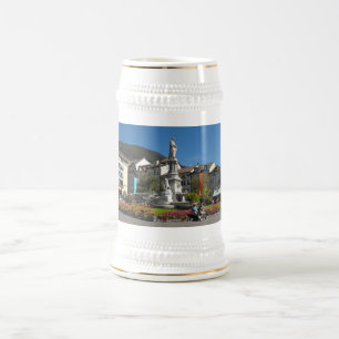 Statue in Bolzano Italy Beer Stein
