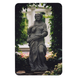 Statue in greenery magnet