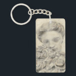 Statue in the Garden I Keychain<br><div class="desc">Human Form</div>