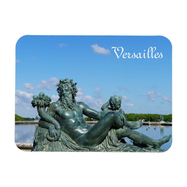 Statue La Loire in the garden of Versailles castle Magnet (Horizontal)