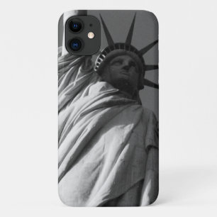 statue liberty b&w iPhone 11 case