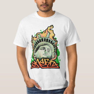 STATUE LIBERTY OMERTA MOB COSA NOSTRA NYC GRAFFITI T-Shirt