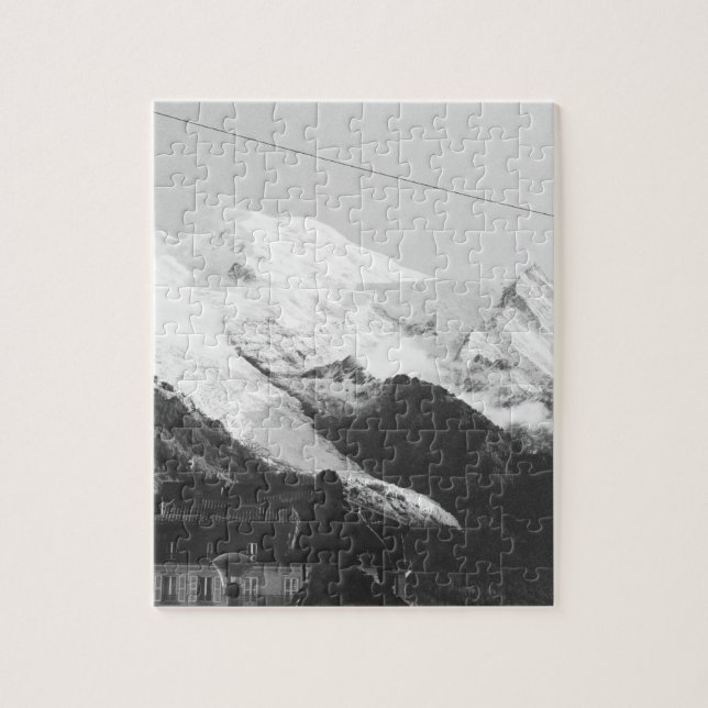 Statue Michel-Gabriel Paccard Mont Blanc Chamonix Jigsaw Puzzle (Vertical)