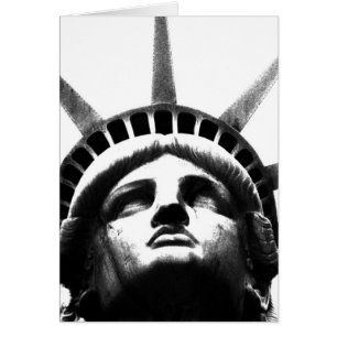 Statue noire et blanche de la Liberté