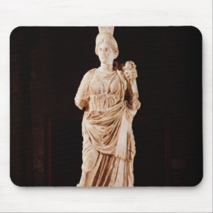 Statue of a tutelary goddess mouse pad