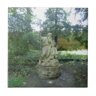 Statue of a Welsh Druid at Erddig Hall Tile