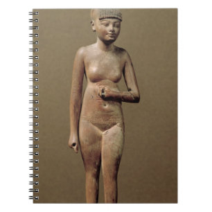 Statue of a young servant girl (wood) notebook