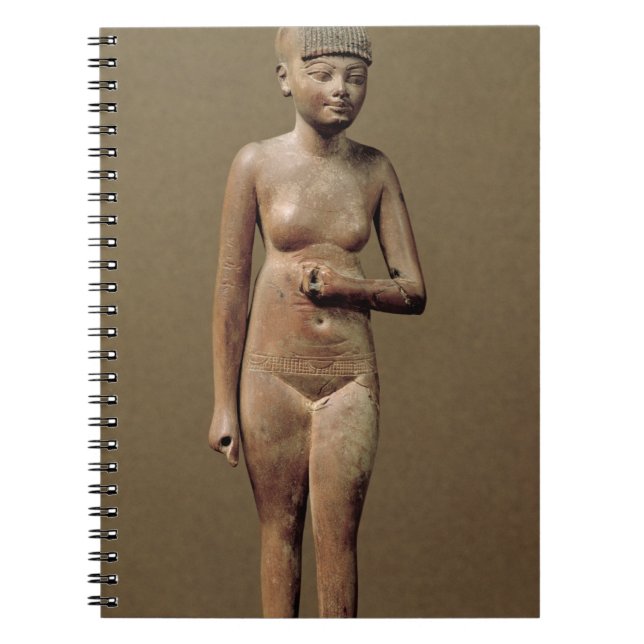 Statue of a young servant girl (wood) notebook (Front)