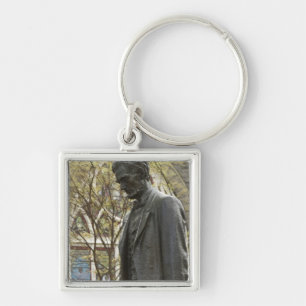 Statue of Abraham Lincoln, Portland, Oregon Keychain
