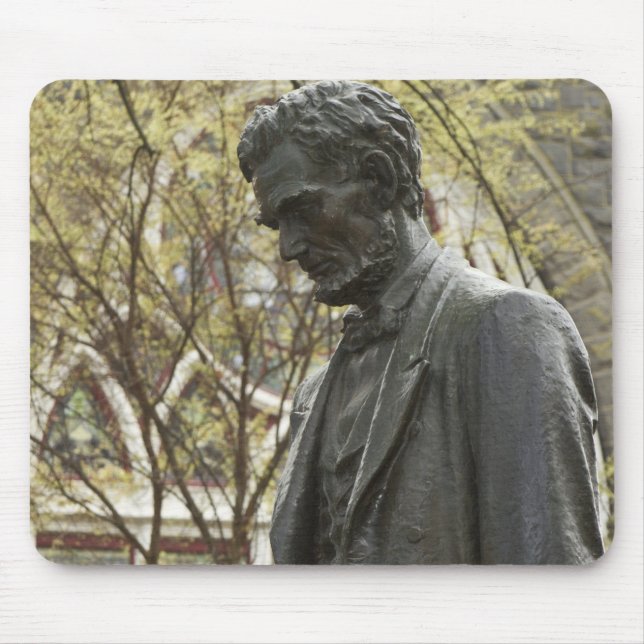 Statue of Abraham Lincoln, Portland, Oregon Mouse Pad (Front)