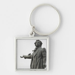 Statue of Alexander Pushkin, Saint Petersburg Keychain