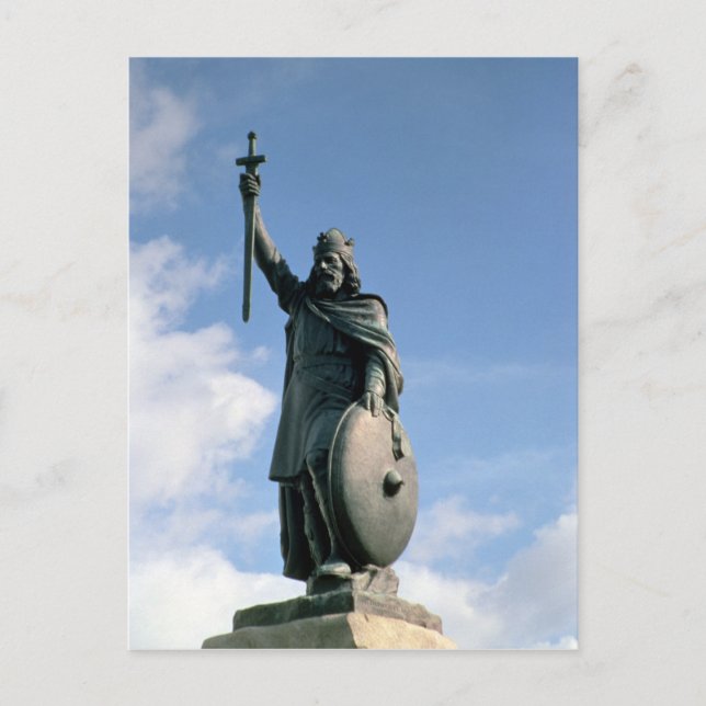 Statue of Alfred the Great Postcard (Front)