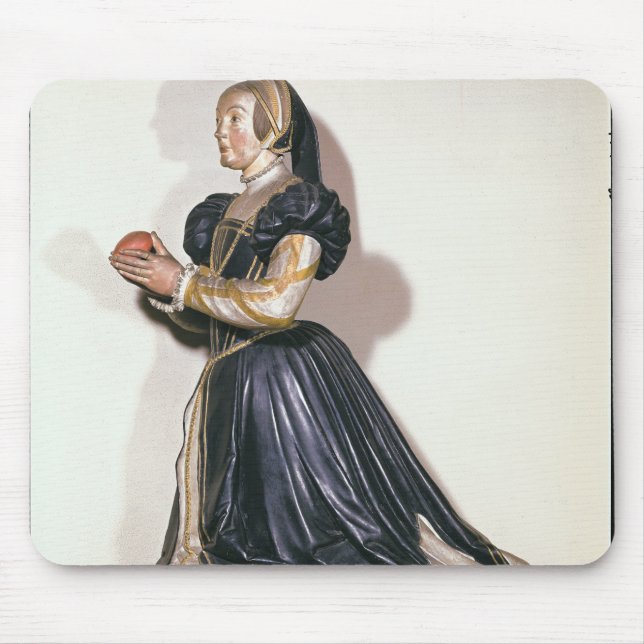 Statue of Antoinette de Fontette Mouse Pad (Front)