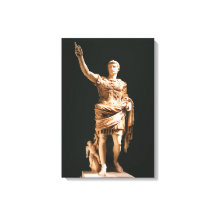 Statue of Augustus Caesar Canvas Print
