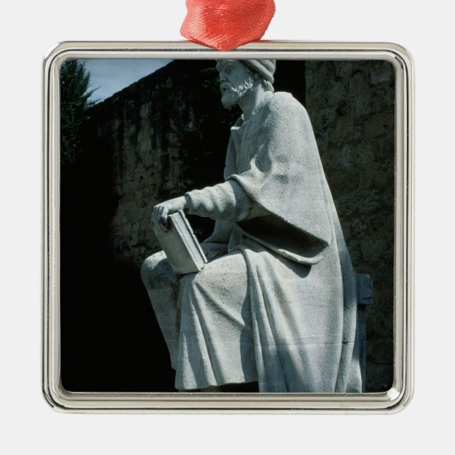 Statue of Averroes Metal Ornament (Front)