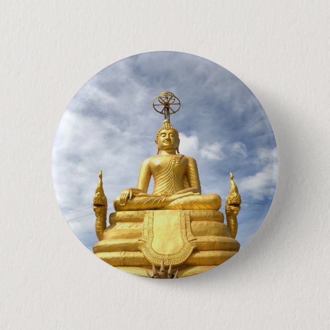 Statue of Buddha 2 Inch Round Button (Front)