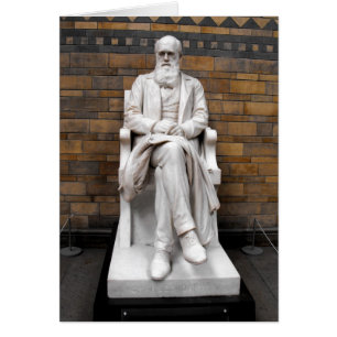 Statue of Charles Darwin card